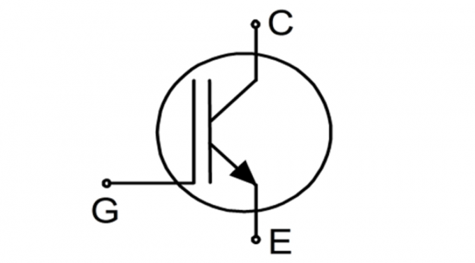 κυκλώματα τρανζίστορ Εικονόγραμμα όπου G - το κλείστρο, C- συλλέκτης, Ε - εκπομπού.